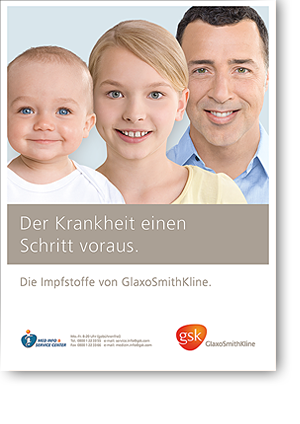 GlaxoSmithKline Dachkampagne Fachzeitschriften Kampagne
